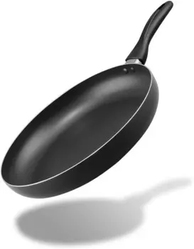 Iris Ohyama VLG-F30 Легкая легкая сковорода, 11,8 дюймов (30 см), для газового огня, антипригарное покрытие, улучшенное хранение, черный, Black