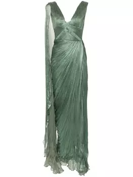 Iris Serban платье макси Zaian, зеленый