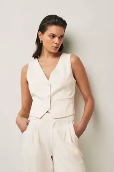 Ирис жилет Paige, белый