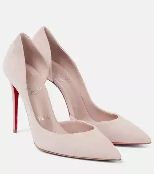 Ириза 100 замшевые лодочки Christian Louboutin, Vintage Rose / Lin Vintage Rose
