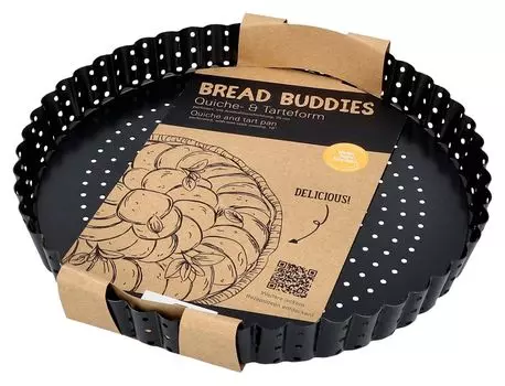 IRKMANN круглая форма для запекания и тарта, 25 x В 3 см, из перфорированной углеродистой стали, с антипригарным покрытием RBV Birkmann