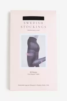 Irma support стрёмпебуксер 30 ден Swedish Stockings, черный