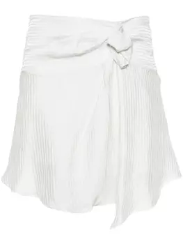 IRO атласная юбка Sadie в полоску, белый