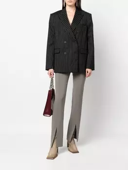 IRO блейзер Goni строгого кроя в тонкую полоску, черный