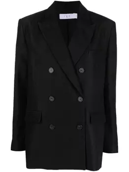 IRO двубортный блейзер свободного кроя, черный