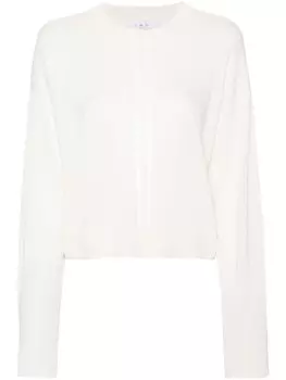 IRO джемпер с полупрозрачной вставкой, нейтральный цвет