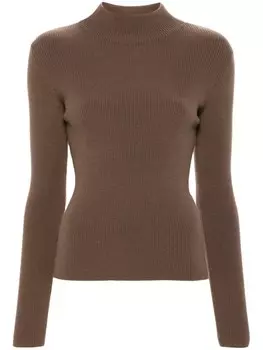 IRO джемпер с высоким воротом, коричневый