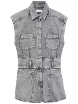 IRO джинсовый ромпер Bailee с эффектом потертости, серый
