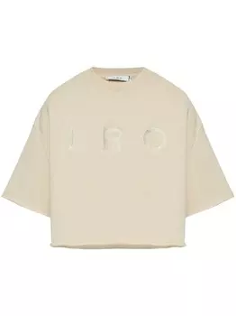 IRO футболка Linda с логотипом, нейтральный цвет