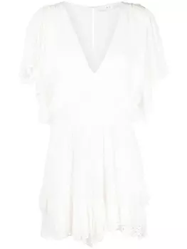 IRO комбинезон с английской вышивкой, белый