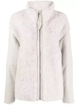 IRO куртка Marble со вставками из овчины, нейтральный цвет