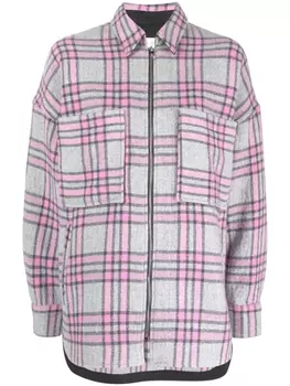 IRO куртка-рубашка Wesina в клетку, серый