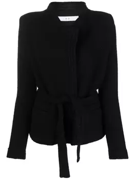 IRO куртка с тиснением и поясом, черный