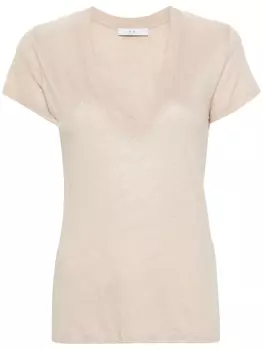 IRO льняная футболка Rodeo, нейтральный цвет