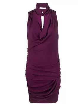 IRO платье мини со сборками, розовый