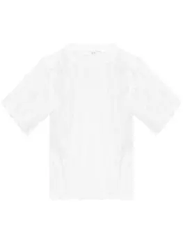 IRO потертая полупрозрачная футболка, белый