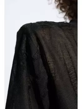 IRO потертая полупрозрачная футболка, черный