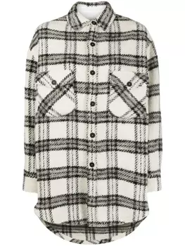 IRO рубашка в клетку, нейтральный цвет