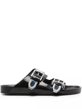 IRO шлепанцы Billie с голографическим эффектом, черный