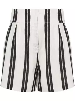 IRO шорты Faguita в полоску, нейтральный цвет