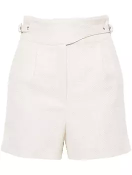 IRO шорты со складками, нейтральный цвет