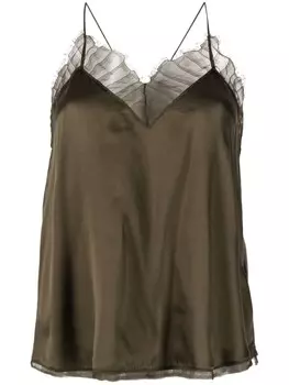 IRO топ с V-образным вырезом, зеленый