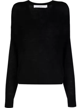 IRO трикотажный топ с длинными рукавами, черный
