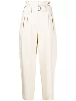 IRO укороченные брюки Masit с присборенной талией, нейтральный цвет