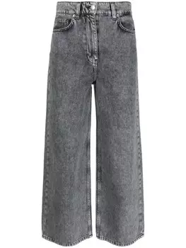 IRO укороченные джинсы с завышенной талией, серый