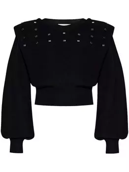 IRO укороченный шерстяной джемпер Fayruz, черный