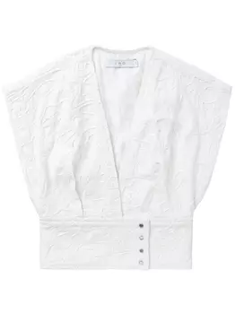 IRO укороченный топ Zahair с вышивкой, белый