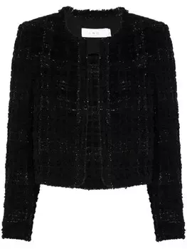 IRO укороченный твидовый жакет Sonesta, черный