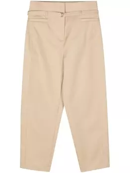 IRO зауженные брюки с поясом, нейтральный цвет