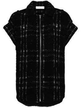 IRO жакет в клетку, черный