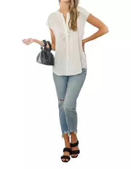 Ироничный топ белого цвета Jodifl