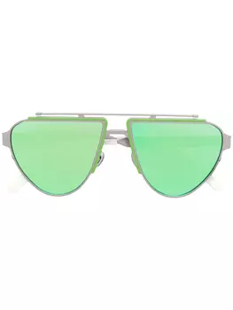 Irresistor солнцезащитные очки 'Biker' геометрической формы, металлик