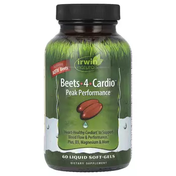 Irwin Naturals, Beets-4-Cardio, 60 Liquid Soft-Gels