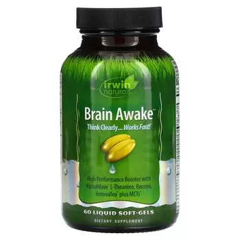 Irwin Naturals Brain Awake 60 жидких гелевых капсул