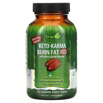 Irwin Naturals Keto-Karma Burn Fat Red 72 Liquid Soft-Gels