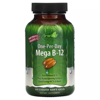 Irwin Naturals Одна в день Mega B-12 60 софтгелей