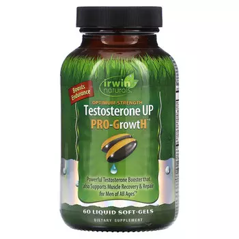 Irwin Naturals, Optimum-Strength Testosterone UP Pro-GrowtH, 60 мягких таблеток