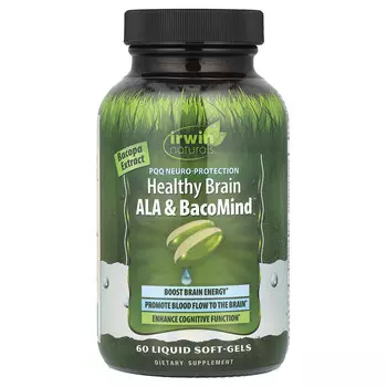 Irwin Naturals, PQQ Healthy Brain ALA & BacoMind, 60 мягких таблеток
