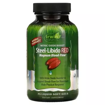 Irwin Naturals Steel-Libido Red Blood-Flow, 75 мягких капсул