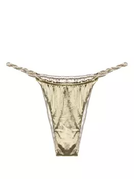 Isa Boulder двусторонние плавки бикини с плетеными ремешками, зеленый