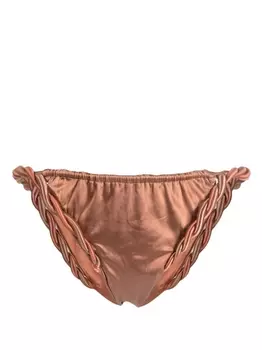 Isa Boulder плавки с плетеной отделкой, коричневый