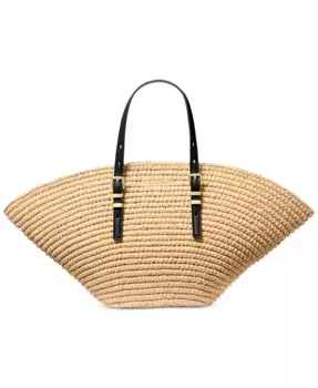 Иса Фан большая плетеная сумка-тоут Michael Kors, синий