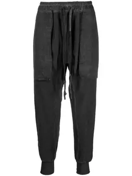 Isaac Sellam Experience 69 LC drop-crotch track pants, серый