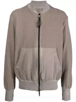 Isaac Sellam Experience бомбер на молнии, коричневый