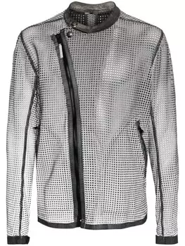 Isaac Sellam Experience кожаная куртка с вырезами, коричневый