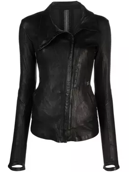 Isaac Sellam Experience zip-detail leather jacket, черный